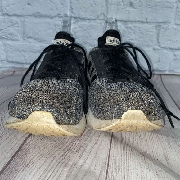 Adidas men 13 running shoe black and white - Picture 3 of 9